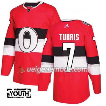 Kinder Eishockey Ottawa Senators Trikot Kyle Turris 7 Adidas 2017-2018 Red 2017 100 Classic Authentic